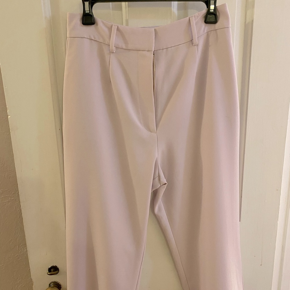 Lavender straight leg trousers